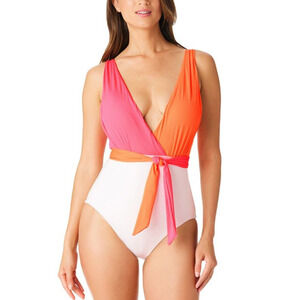 NWT Sanctuary Swim Color Block One Piece Ladies size Medium